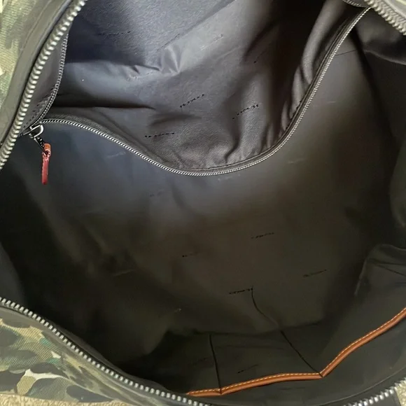 Coach Gotham Duffle Bag Camo Canvas Green Blue - Picture 14 of 16